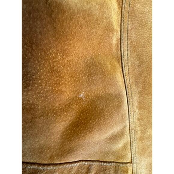 "AUTHENTIC IMPORTS" Mens Suede Leather Varsity Zip Up Jacket SZ XL SOME FADING - Picture 13 of 13
